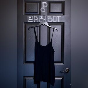 Free People Black Slip Dress